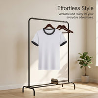 Short Sleeve Shirts Men Crew Neck T-Shirt, Loose Fit Casual Wear for Summer, Moisture Wicking Round Tee, 200g Weight