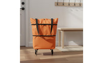 Lightweight & Portable Foldable Shopping Bag with Wheels Large Capacity Foldable Shopping Cart 2-in-1 Design Collapsible Trolley Bag Heavy Duty for Seniors, Elderly, Supermarket