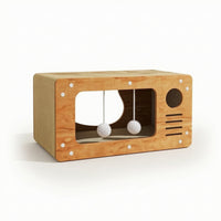 Cat House with Scratching Board Multi-Functional Pet Furniture Sturdy for Cats