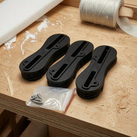 3 Pieces 5 Degree FCS2 Fin Plug Base Slotted Molded Ribbed Fin Plug