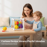 Cutting Play Fruit Set Hand-Eye Coordination Fine Motor Skills Toy Hands-on Learning Influenced Fruit Piece Sensory Toy for Children, Girls, Nursery