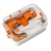 Hamster Cage Easy-to-Clean Hamster Cage with Wheel Breathable Small Animal Habitat for Apartments