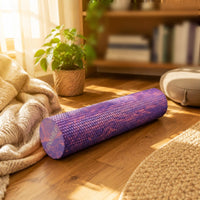 Textured Foam Roller Cylindrical Massage Roller Muscle Massager Compact Exercise Gear Easy to Clean for Relaxation