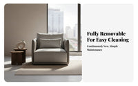 Japandi-inspired design L-Shaped textile Sofa Minimalist DesignLiving Room Furniture firm-density Foam Sectional Couch configurable for Families, homeowners, Adults, Apartment, Lounge Area, Home Office