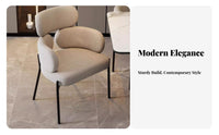 Minimalist design Woven Backrest Armchair Retro Look Dining Chair Sturdy Frame Household Furniture Padded Seat for Restaurant Owners, Design aficionados, Interior Designers, Kitchen, Living Room, Balcony, Home Office