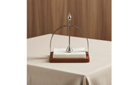 Wooden Napkin Holder Minimalist Crafted Metal Napkin Stand Stable Base Table Decor for Restaurant