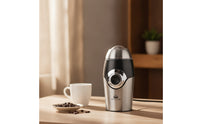 Compact Electric Dry Grinder Stainless Steel Grinder with Clear Lid Lightweight Appliance Countertop for Coffee Lovers, Home Cooks, Kitchen