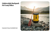 Caving Rope Bag Large Capacity Water Emergency Gear Bag Sturdy Duty PVC Rucksack Leakproof Sealed Seams Waterproof Backpack