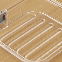 Lunch Box, Meal Prep Storage Container, Plastic, Bento Box, Refrigerator Compatible, Stackable, With Lid, Transparent, For Office Workers