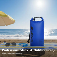 10L Fold-over Sealed Dry Bag Floatable Phone Waterproof Bag Small Waterproof Sack for Beachgoers, Beach Goers, Swimming, Water Sports, Kayaking