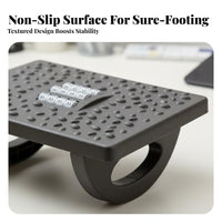 Adjustable Angled Footrest Non-Slip Foot Stool Massaging Surface for Gaming