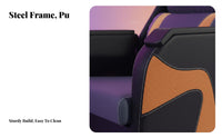 Sofa-Like Comfort Integrated Gaming Station Reclining Esports Seat High spine supportrest Computer Chair Ergonomic Design for Internet Cafe Owners, Office Workers, Students, Arcades, Desk Work, Study, Bedroom