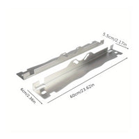 2 Pieces Toe Plate Set Hanging Hole Wheel Alignment Board Stainless Metal Toe Angle Plate for Mechanics, Car Repair Workers, Garage