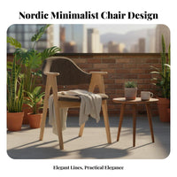 Textile Dining Armchair Nordic Decor Theme Upholstered Armchair Minimalist Design Curved Rear Supportrest for Business Owners