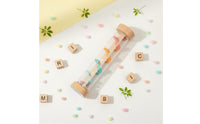 Wooden Waterfall Rhythm Tube Early Educational Wooden Rainstick Smooth Edges Rainmaker Toy for Young Children, Infants