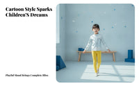 Shiny Silver Spacecraft Costume Yellow Trousers Spacecraft Stage Costume Smooth Finish Dress-up Item Long Sleeve for Children, Performance