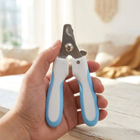 Nail Clippers with a Built-in Nail File for Pet Grooming, Professional Dog and Cat Clippers for Small Animals, Non-Slip Handle, Safety Guard