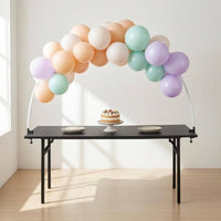 2 M Table Balloon Arch Kit PE Rods Table Balloon Arch Stand Clamp Mounts Home Decoration Light Translucent
