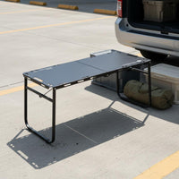 Folding Table Foldable Carbon Steel Folding Table Black