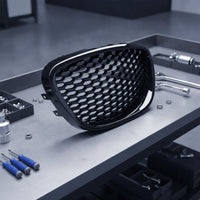 Front Bumper Intake Grille Molded Honeycomb Mesh Grille Car Grill Mesh Moldable Automotive Parts Slimline for DIY Mechanics