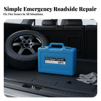 68 Pieces Portable Car and Motorcycle Tire Repair Tools Easy to Use 68 Piece Tire Plug Kit Professional Quality for DIYers, Travel