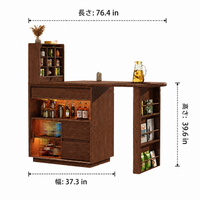 kitchen island with dining table