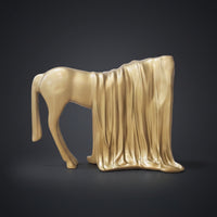 Horse Figurine Abstract Horse Statue Tabletop Equestrian Ornament for Living Room