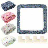 Safeguarding Embroidery Frame Cover with Corner Protectors Soft Embroidery Hoop Cover with Corner Protectors Padded Grime Guard Square for Crafters, Cross Stitch