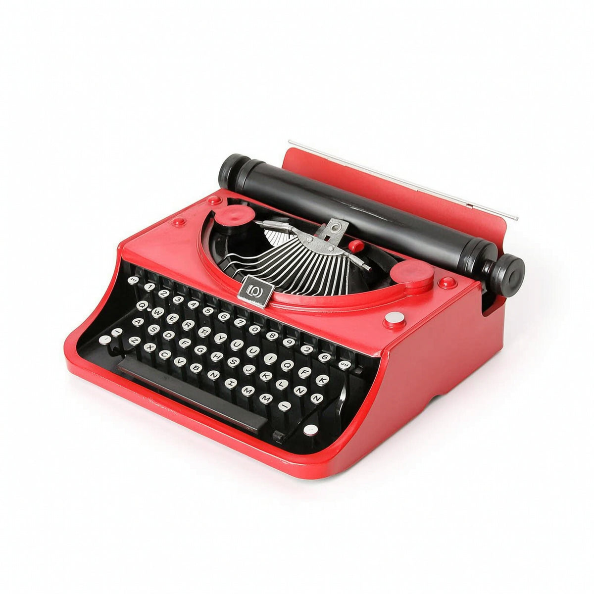 Iron Typewriter Model Compact Vintage Typewriter Decor Decorative for Bookshelf