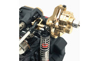Front C-Shaped Hub Carrier and Steering Block Kit CNC Machined Brass Steering Joint Axle Cover Cover Set Performance Upgrade Brass Front Axle Housing