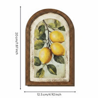 Arched Wooden Floral Sign Easy to Hang Rustic Floral Plaque for Living Room