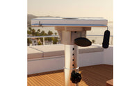 Seat Pedestal with Hand Crank Heavy Duty Boat Seat Pedestal with Base Plate Easy to Install