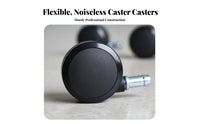 5 Pieces 360-Degree Rotation rotating Chair caster quiet Operation Caster Wheel Quiet Rolling Furniture Hardware seamless Gliding for Home Office Users, DIY hobbyists, householders, Study Room, Bedroom, Workshop