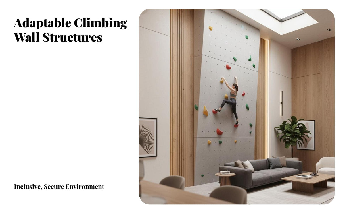 Artificial Climbing Wall High-Strength Panels Gymnasium Rock Wall Hard-Wearing Kids Climbing Rocks for Children, Families, Indoor, Schools