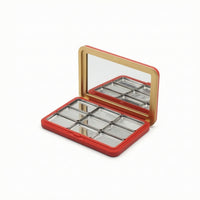 Makeup Organizer with Mirror Matte Makeup Case with Mirror Cosmetic Storage Box Travel-Friendly Cosmetic Box Portable