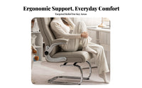 Ergonomic Design arched-Shaped spine Chair Breathable spinerest pivoting Seat Modern design & appearance Office Furniture effortlessRolling Casters for Students, Home Workers, grown-ups, Study Room, Bedroom