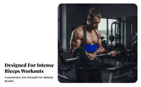 Padded Biceps Training Board Curved Arm Workout Board Aluminum Portable Home Gym Set Adjustable Strap