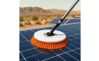 Round Solar Panel Cleaning Brush Head High-Density Solar Brush Head Soft Lightweight for Homeowners
