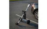 Lightweight Golf Bag Push Cart Easy Folding Two-Wheel Golf Cart Quick Fold Trolley Smooth Rolling for Course
