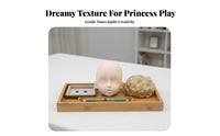 Makeup Practice Head White Skin Tone DIY Doll Head Craft Supply Sleek Surface Long-Lasting for Crafters, Crafting