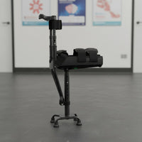 Single Leg Telescopic Mobility Aid Anti Slip Base Telescopic Knee Crutch Hands Free Knee Crutch Left and Right Foot Universal