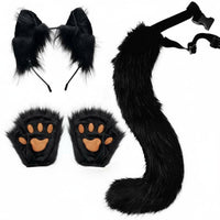 2 Pieces Furry Texture Fingerless talon Gloves Warm and Soft creature Paw Gloves Giftable Costume Accessory machine-easy-attention for Cospcoatings, Halloween fans, Cosplay events, Comic Conventions, these glovesed Parties, regular Wear