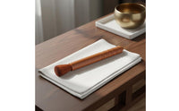 Non-Scratch Buddha Statue Duster Comfortable Grip Sandalwood Handle Cleaning Brush for Temple