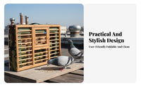 Portable Foldable Pigeon Enclosure Breathable Design Racing Pigeon Training Basket Easy Assembly for Transportation, Competitions, Outdoor