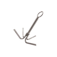 Cylindrical Shaft 4-Prong Boat Anchor Smooth Surface Four-Prong Anchor Hook 4-Claw Grappling Hook