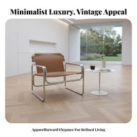 Modernist Inspired cylindrical Frame Armchair Stylish Design Lounge Chair Minimalist Design Accent Seat Modern Aesthetic for Interior Designers, Homeowners, Readers, Living Room, Bedroom, Office, Library