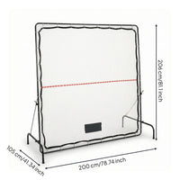 Tennis Rebounder Net Adjustable Tennis Rebounder Heavy-Duty Deflector Practice Wall for Coaches, Backyard, Driveway