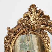 Vintage Resin Picture Frame Retro Floral, Antique Gold Rectangle Photo Frame, Ornate Wedding Photo Frame, Baroque Photo Frame Oval Picture Frame