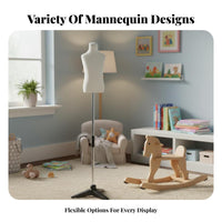 Stable Base Kids Clothing Display Stand Lightweight Kids Clothing Display Form Easy to Assemble Child Mannequin Torso Decorative for Boutique Owners, Online Sellers, Window Displays, Retail Boutiques, Showrooms, Photography Studios
