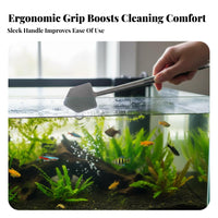 Tank Glass Scrubber Aquarium Glass Scrubber Non-Slip Grip Aquarium Aquatic Growth Remover Tool